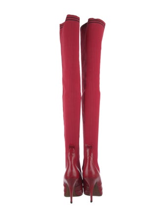 Fendi Leather Sock Boots
