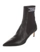 Fendi Leather Graphic Print Sock Boots