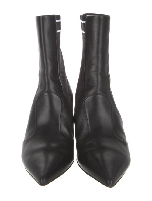 Fendi Leather Graphic Print Sock Boots