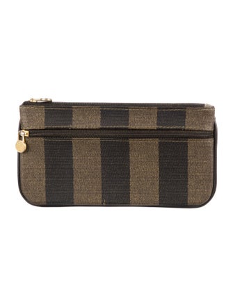 Fendi Pequin Coin Pouch Pequin Pattern Wallet
