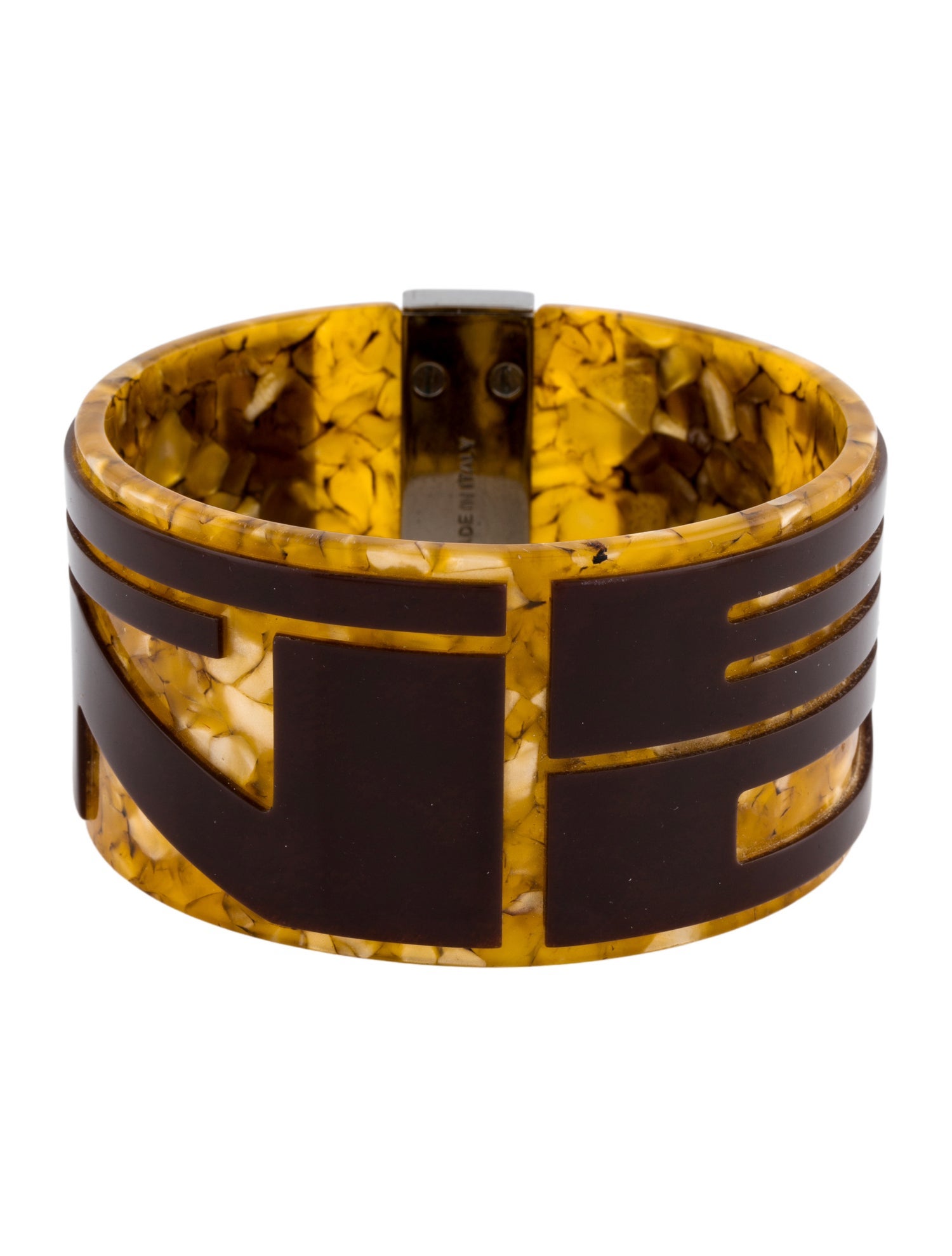Fendi Resin Logo Bangle