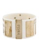 Fendi Resin Logo Wide Bangle Bracelet