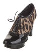 Fendi Patent Leather Animal Print Pumps