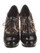 Fendi Patent Leather Animal Print Pumps