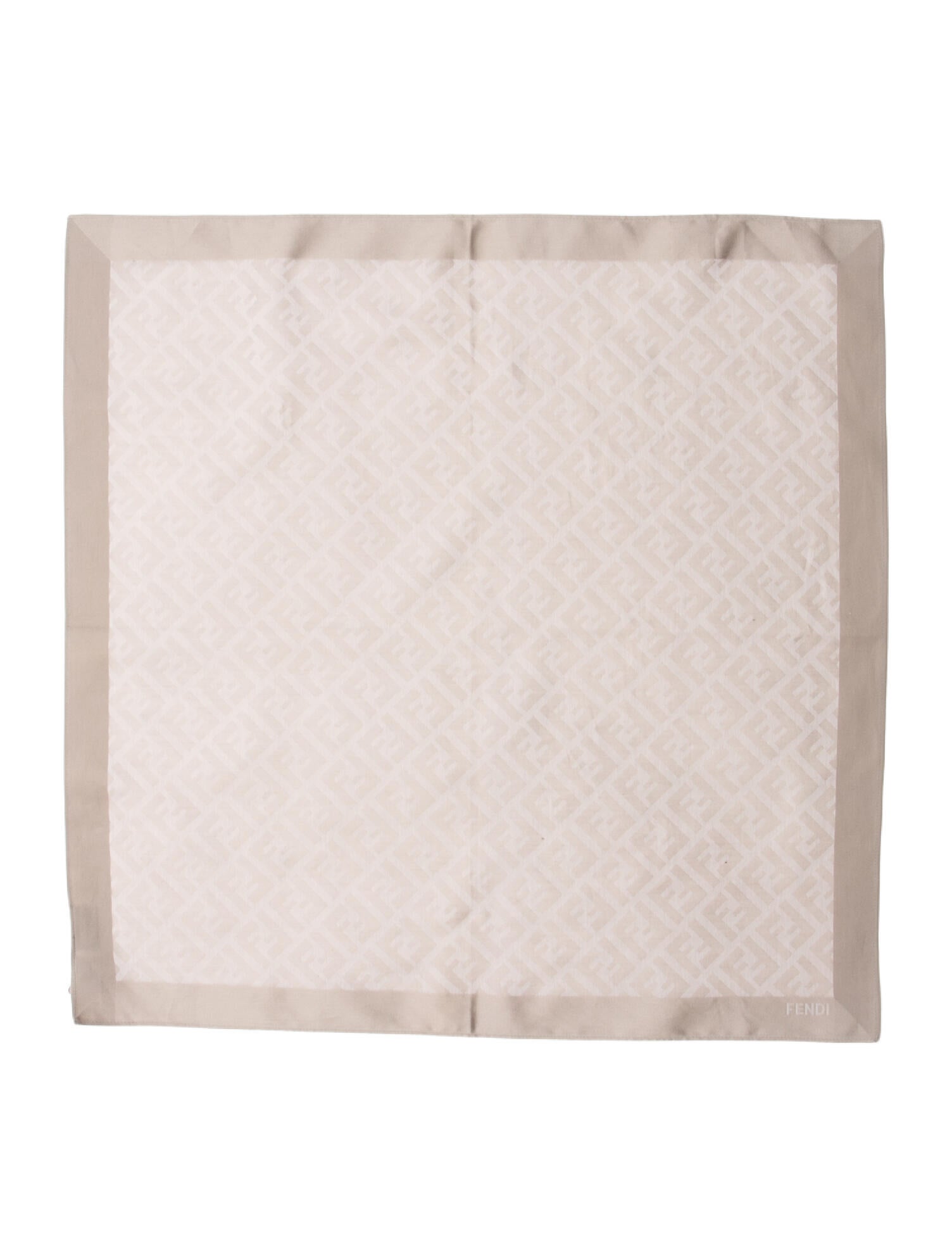 Fendi Pattern Print Pocket Square