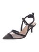 Fendi Mesh Mesh Accents Slingback Pumps