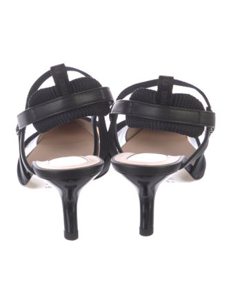 Fendi Mesh Mesh Accents Slingback Pumps