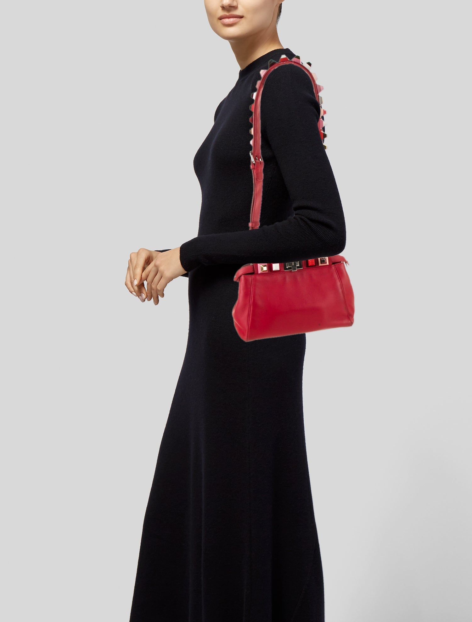 Fendi Leather Peekaboo Mini