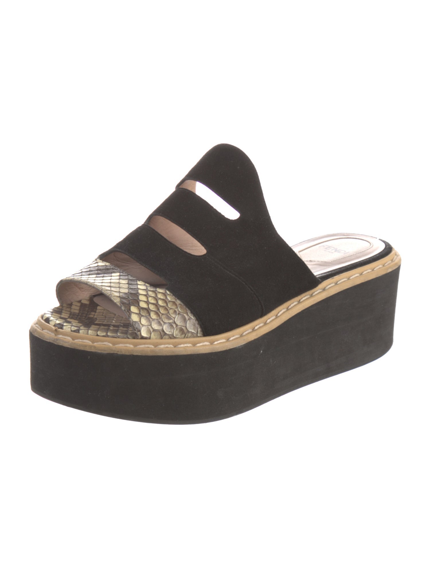 Fendi Suede Printed Espadrilles