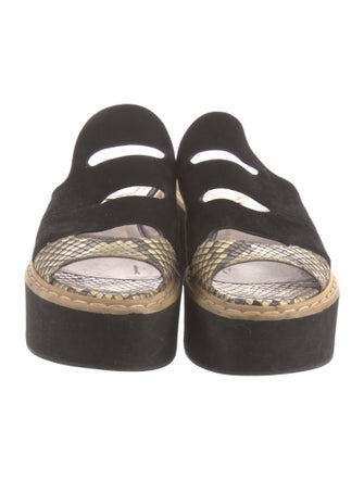 Fendi Suede Printed Espadrilles