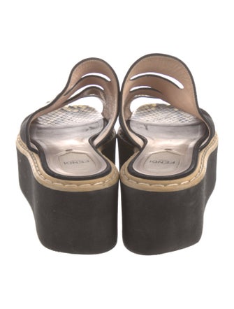 Fendi Suede Printed Espadrilles