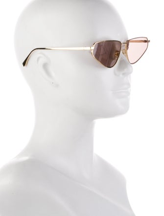 Fendi Zucchino FF Logo Aviator Sunglasses