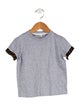 Fendi toddler boys' grey and brown shirt