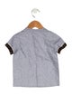 Fendi toddler boys' grey and brown shirt
