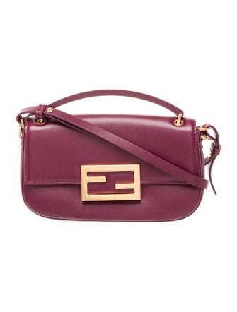 Fendi Leather Baguette Mini 2023