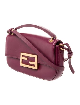 Fendi Leather Baguette Mini 2023