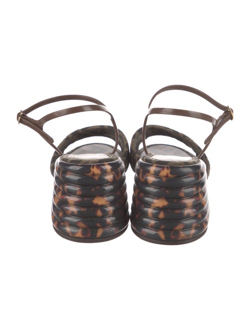 Fendi Zucca FF Logo Printed Mules