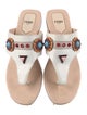 Fendi Leather Studded Accents Slides