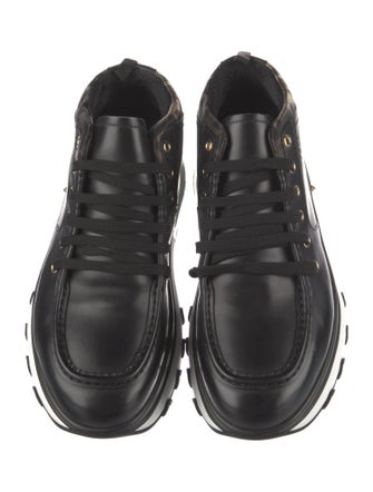 Fendi Zucca FF Logo Leather Sneakers