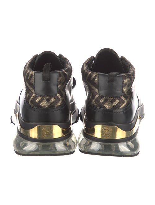 Fendi Zucca FF Logo Leather Sneakers
