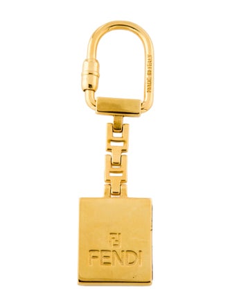 Fendi Logo Metal Keychain