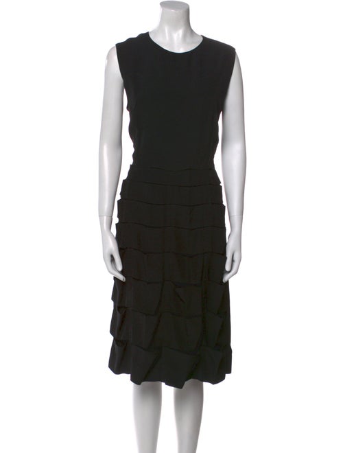 Fendi Crew Neck Midi Length Dress