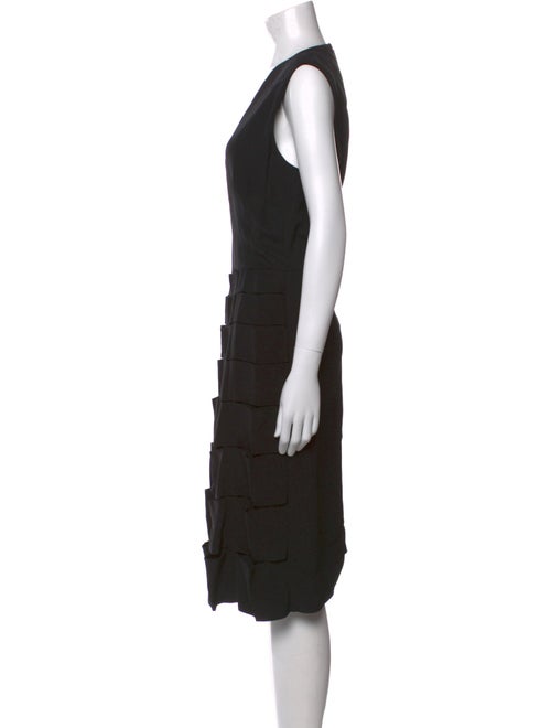 Fendi Crew Neck Midi Length Dress