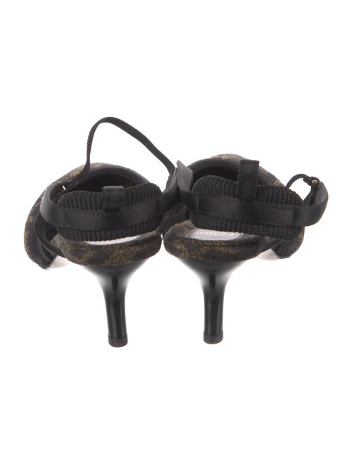 Fendi Zucca FF Logo Printed Slingback Pumps