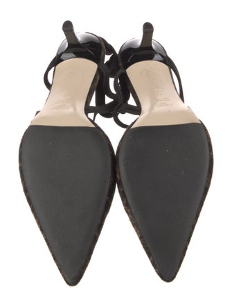 Fendi Zucca FF Logo Printed Slingback Pumps