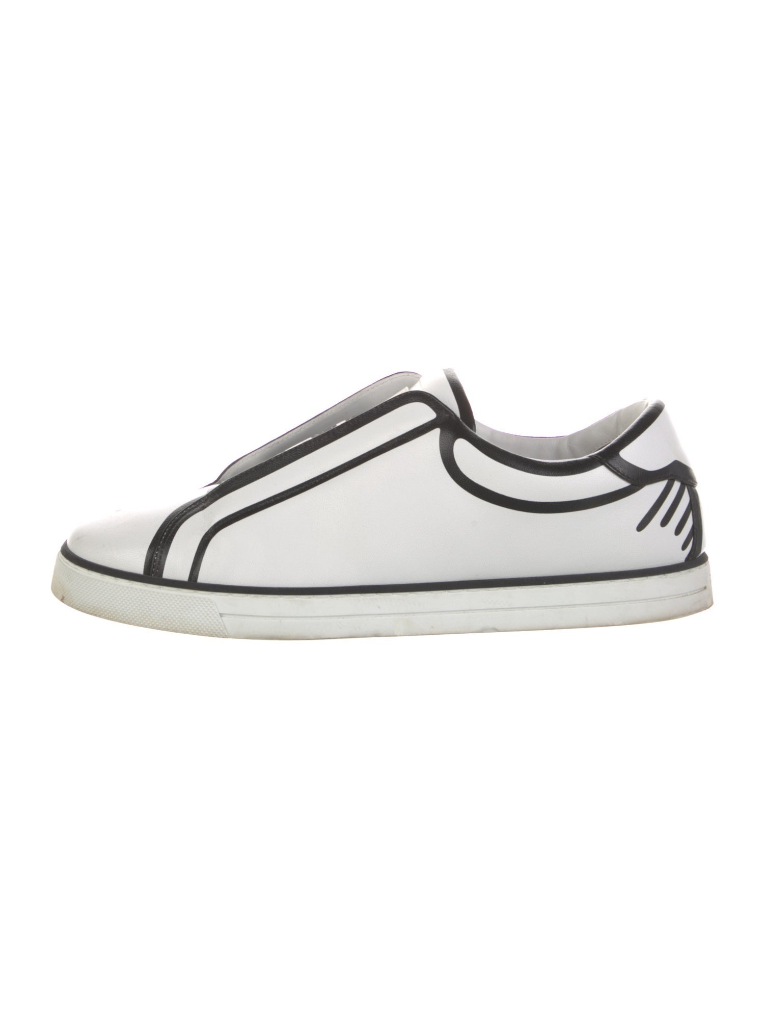 Fendi Zucca FF Logo Leather Sneakers