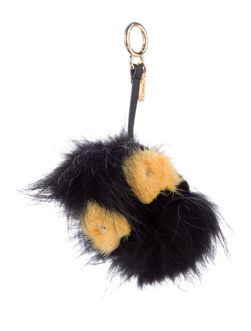 Fendi Synthetic-Blend Leather Trim Keychain Charm
