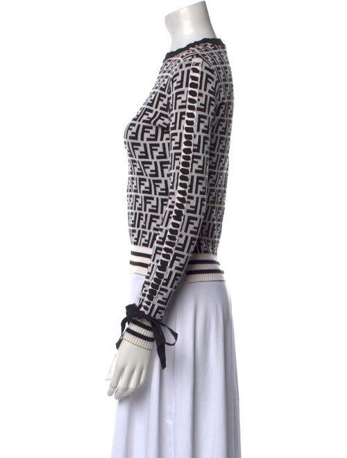 Fendi Printed Crew Neck Sweater