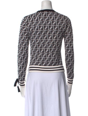 Fendi Printed Crew Neck Sweater