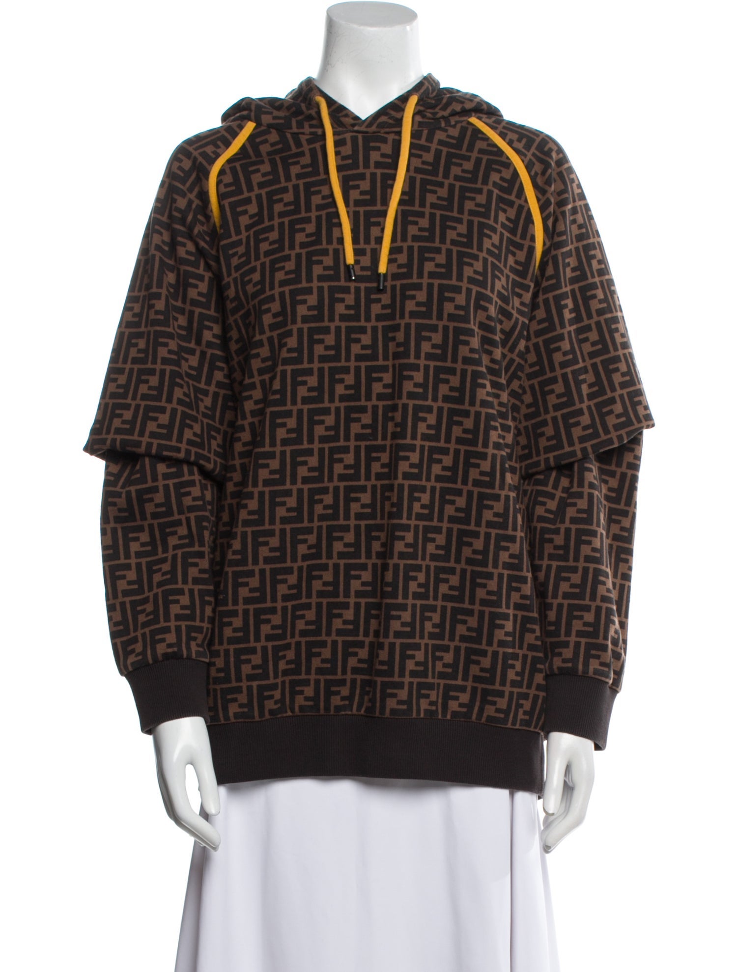 Fendi Printed Mock Neck Sweatshirt