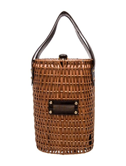 Fendi Wicker Top Handle Bag