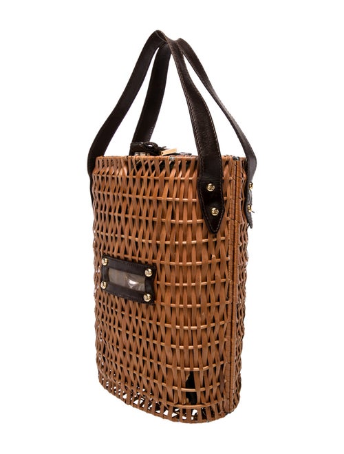 Fendi Wicker Top Handle Bag