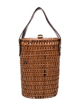 Fendi Wicker Top Handle Bag