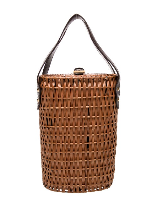 Fendi Wicker Top Handle Bag