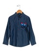 Fendi Kids' Denim Button Up Shirt