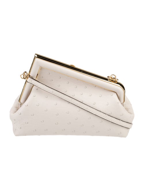 Fendi Ostrich First Ostrich Shoulder Bag Small