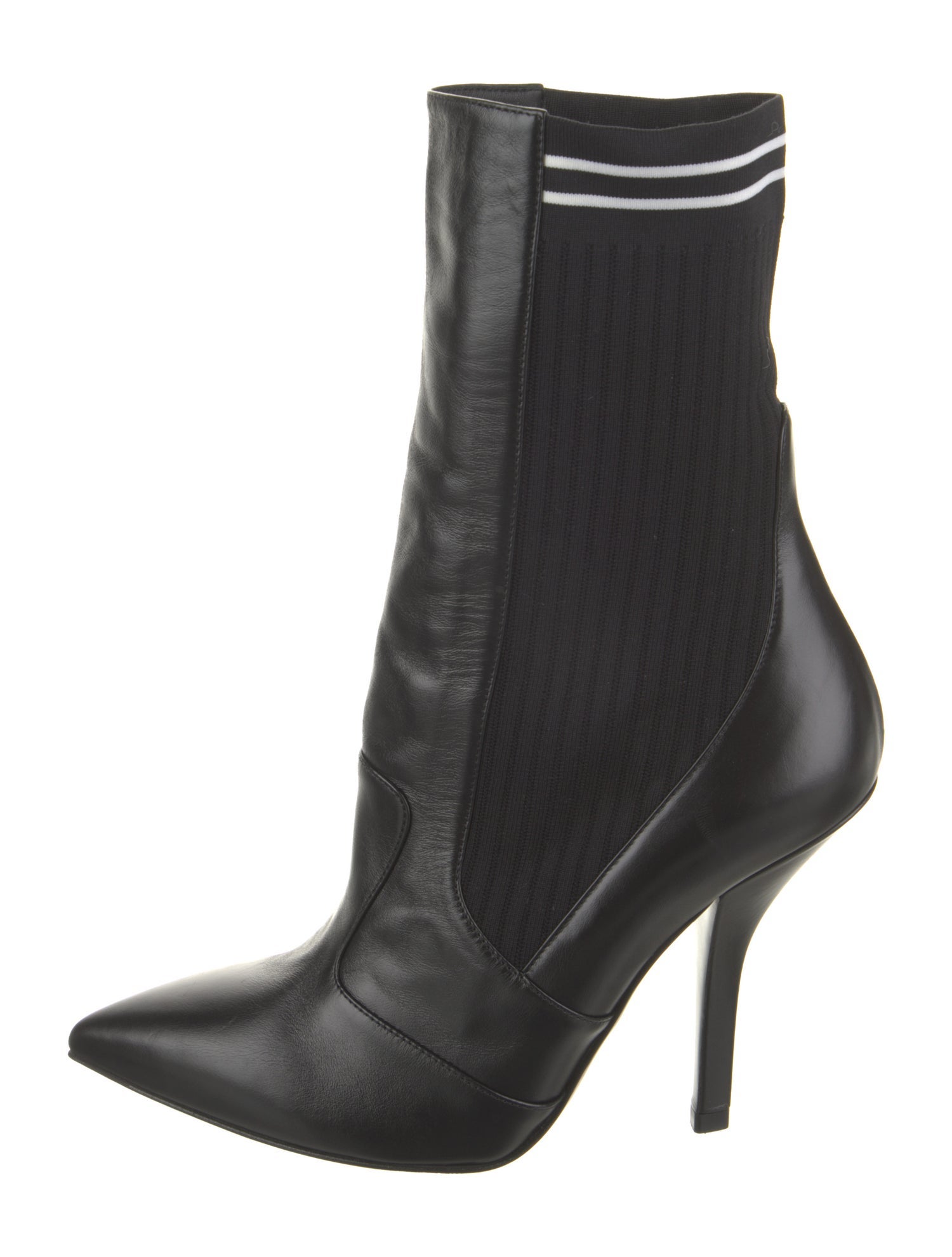 Fendi Leather Sock Boots