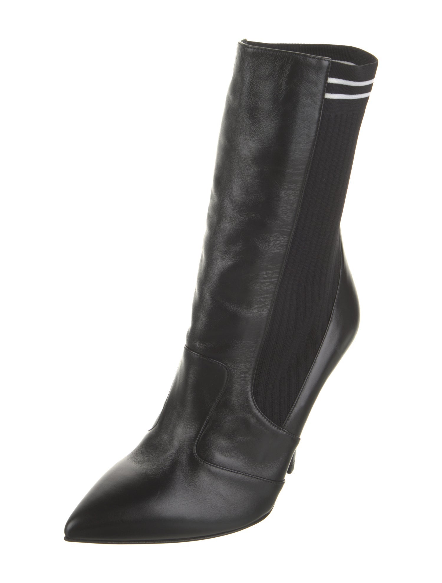 Fendi Leather Sock Boots