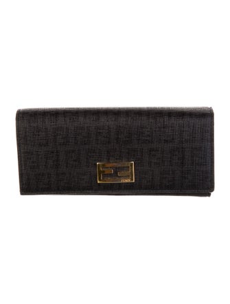 Fendi Zucchino FF Logo Wallet