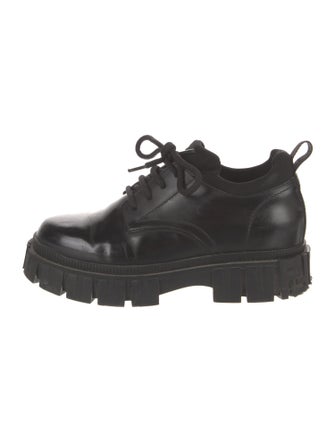 Fendi Zucca FF Logo Leather Oxfords