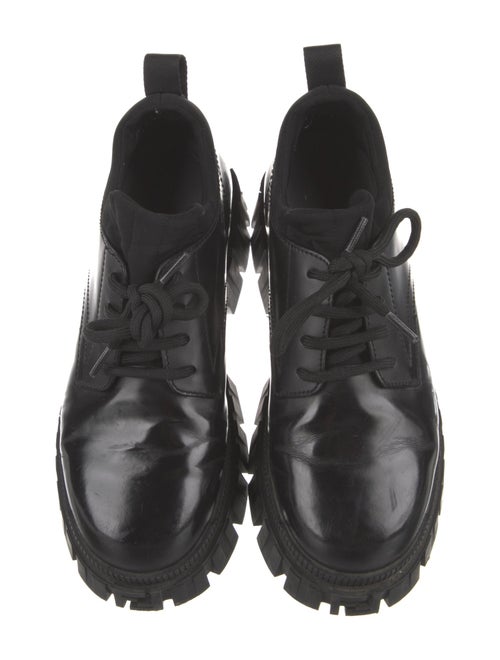 Fendi Zucca FF Logo Leather Oxfords