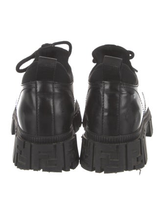 Fendi Zucca FF Logo Leather Oxfords