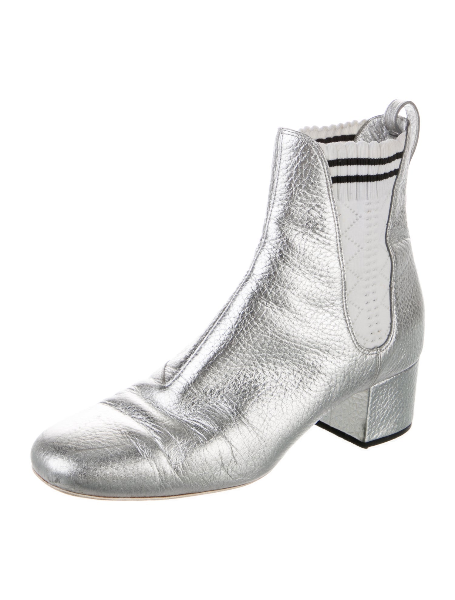 Fendi Leather Chelsea Boots