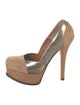Fendi Zucca FF Logo Suede Pumps