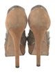 Fendi Zucca FF Logo Suede Pumps