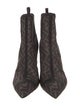 Fendi Zucca FF Logo Mesh Chelsea Boots